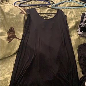 Black, loose fitted, soft, thin dress